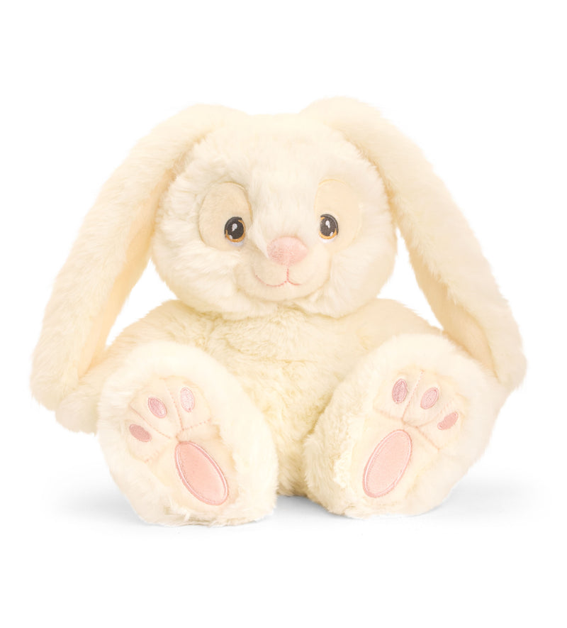 Keel Toys Keeleco Adoptable World Patchfoot kanin hvid 22cm. Super sød og blød bamse. 100% miljøvenligt tøjdyr. Lev. 1-3 hverdg. Fri fragt fra 499,-