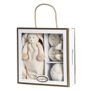 Teddykompaniet Kanin med futter/bold/bamse i gaveæske - sand. Super blød krammebamse i fantastisk kvalitet. Alt i tøjdyr fra Teddykompaniet. Lev. 1-3 hverdg. Fri fragt fra 499,-