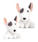 Keel Toys Keeleco Adoptable World Bull Terrier Hund bamse 25cm. Super sød bamse og blødt tøjdyr. Lev. 1-3 hverdg. Fri fragt fra 499,-