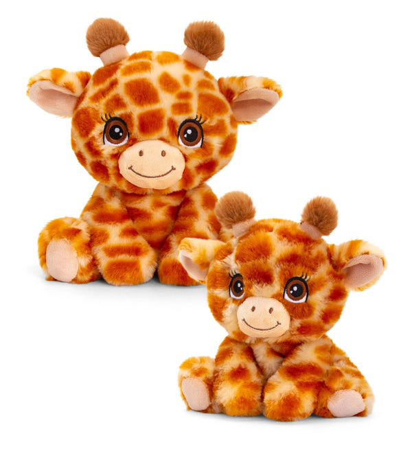 Keel Toys Keeleco Adoptable World Giraf 16cm. Super sød og blød bamse. 100% miljøvenligt tøjdyr. Lev. 1-3 hverdg. Fri fragt fra 499,-,-