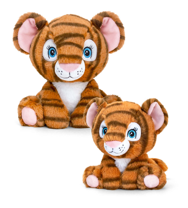 Keel Toys Keeleco Adoptable World Tiger 25cm. Super sød og blød bamse. 100% miljøvenligt tøjdyr. Lev. 1-3 hverdg. Fri fragt fra 499,-
