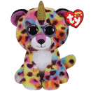 TY Beanie Boos GISELLE regnbue leopard 15,5cm..