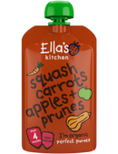 Ellas Kitchen - Økologisk Babysmos squash, gulerod, æble og svesker  4 mdr.- 120gr.
