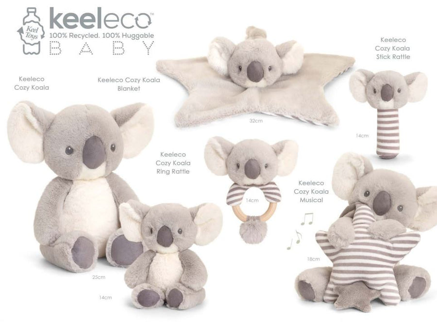 Keel Toys Keeleco Cozy Koala Ring rangle 14cm