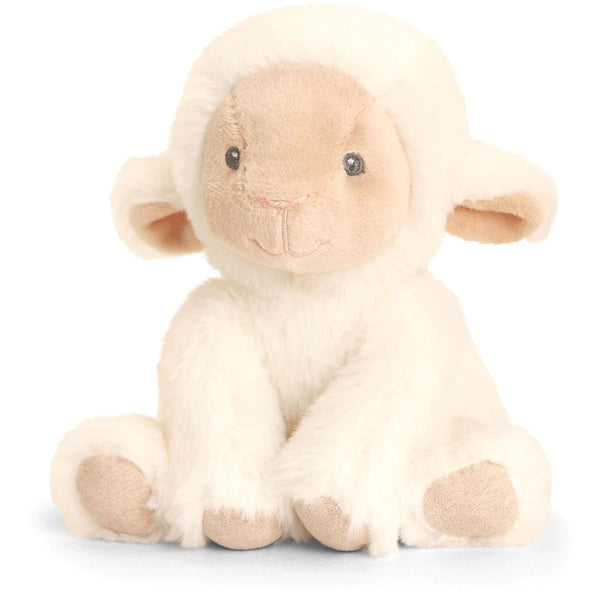 Keel Toys Keeleco Lullaby Lamb bamse - 15cm. Super sødt og miljøvenligt tøjdyr. Lev. 1-3 hverdg. Fri fragt fra 499,-