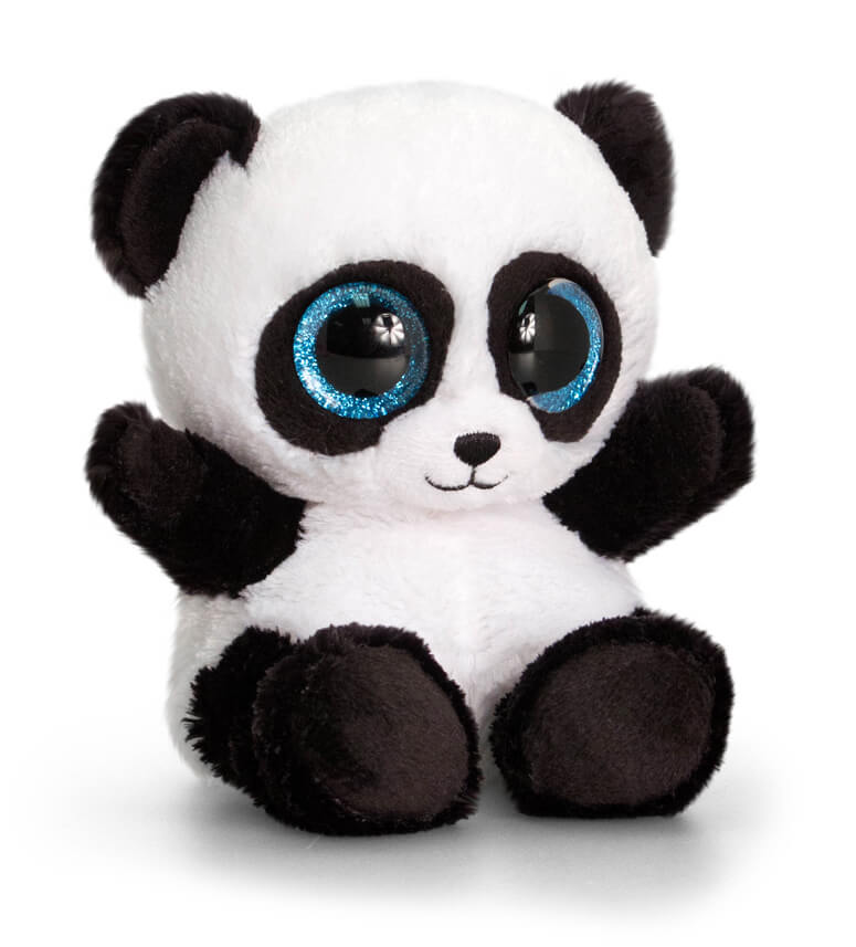 Keel Toys Animutso Panda bamse 15cm. Super sødt og blødt tøjdyr. Lev. 1-3 hverdg. Fri fragt fra 499,-