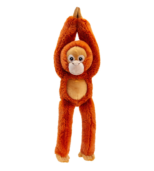 Keel Toys lang orangutan 50cm. Er et super blødt tøjdyr. Bamsen er  omhyggeligt lavet til at blive krammet af en ny ven. Lev. 1-3 hverdg. Fri fragt fra 499,-