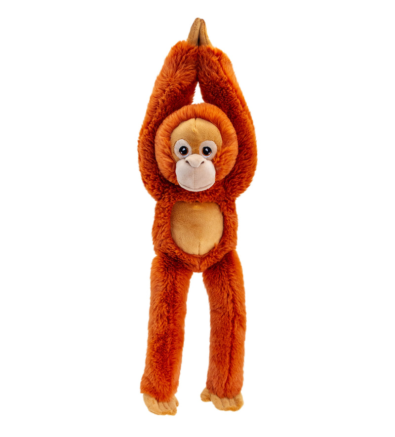 Keel Toys lang orangutan 50cm. Er et super blødt tøjdyr. Bamsen er  omhyggeligt lavet til at blive krammet af en ny ven. Lev. 1-3 hverdg. Fri fragt fra 499,-