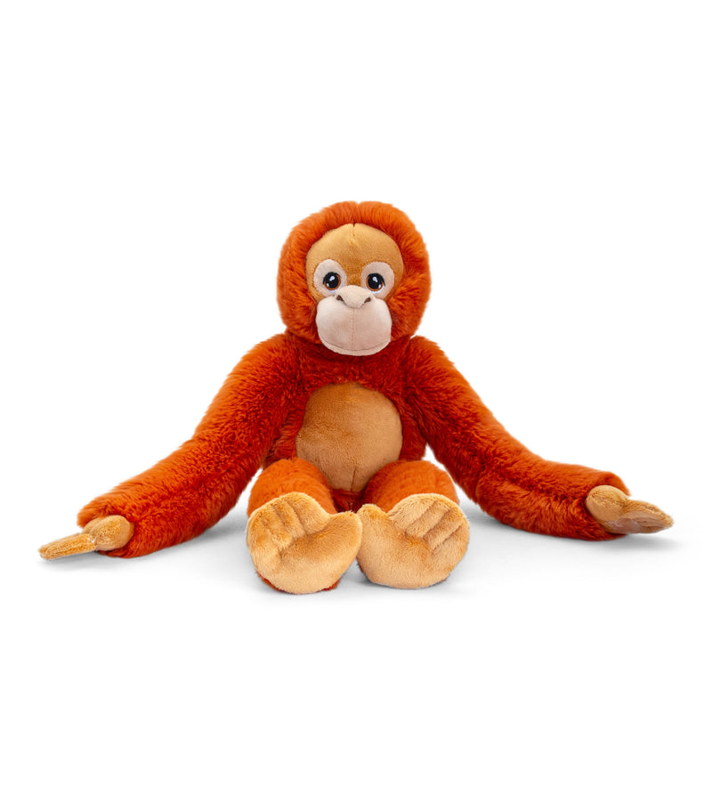 Keel Toys lang orangutan 38cm. Er et super blødt tøjdyr. Bamsen er  omhyggeligt lavet til at blive krammet af en ny ven. Lev. 1-3 hverdg. Fri fragt fra 499,-