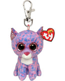 TY Beanie Boos Cassidy kat m. nøglering 8cm.